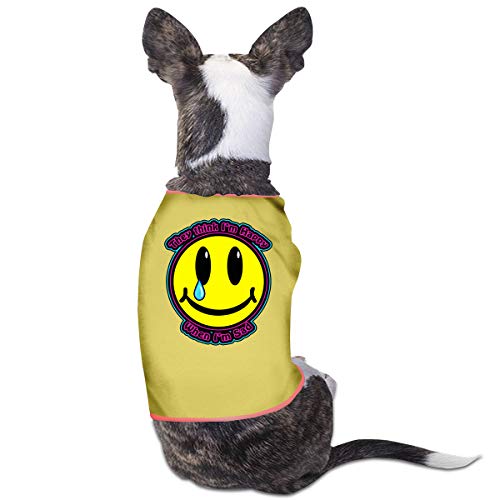 XY Shop Happy When I'm Sad Pet Service Pet Clothing Funny Dog Cat Costume T-Shirt