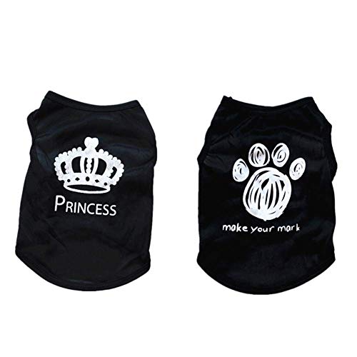 Yagoal Ropa para Gatos Verano Verano Ropa para Perros Doggy Coats Dog Coat French Bulldog Clothes Kitten Clothes Puppy Coat Comfortable Pet Clothes Footprint,l