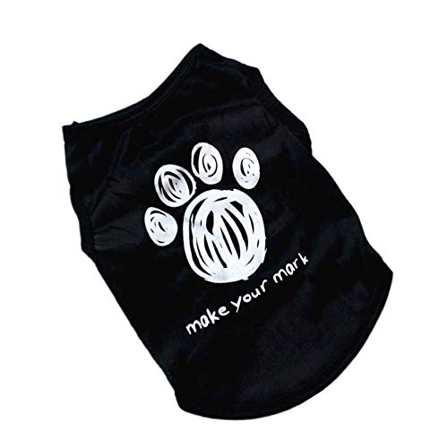 Yagoal Ropa para Gatos Verano Verano Ropa para Perros Doggy Coats Dog Coat French Bulldog Clothes Kitten Clothes Puppy Coat Comfortable Pet Clothes Footprint,l