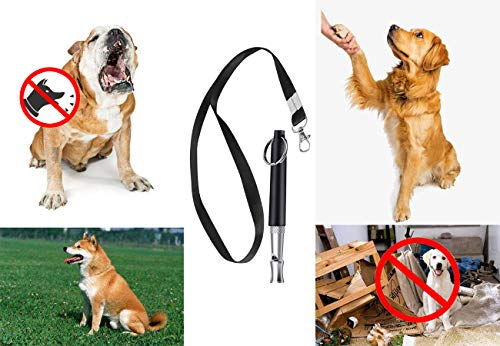 Yeemeen Silbato de Entrenamiento de Perros, Silbato para Perros con acollador, Silbato de ultrasonidos de Alta Flauta de Alta frecuencia con Frecuencias Ajustables