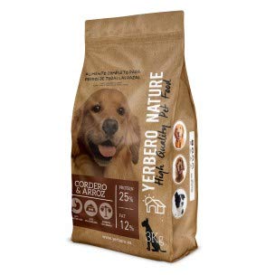 YERBERO Nature Cordero y ARROZ Comida Premium para Perros 3kg