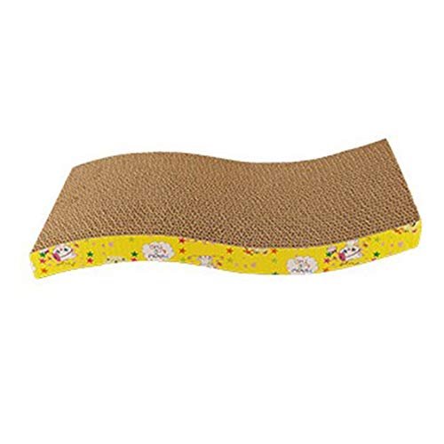 Yfymk-es Cat Scratch cartón Ondulado Papel de Pista de molienda de uñas Gatos Rascador colchón de la Estera Reutilizable Excelente for Gatos Que juegan Encima, Acostado, Rascar