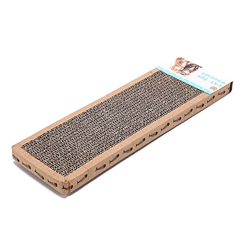 Yfymk-es Entrenamiento del Gato de Juguete Suave del Gato Cama Mat Garras Cuidado Juguetes Gatito arañazos Junta cojín Ondulado Rascador (Color : Mouse, Size : M)