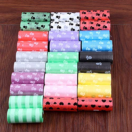 YLCWZD Bolsas Basura Mascotas 10Roll 150Pcs Bolsas De Caca De Desechos De Mascotas Degradables Perro Gato Limpieza Recarga Bolsa De Basura Compra Producto De Limpieza # 5, Multi, China