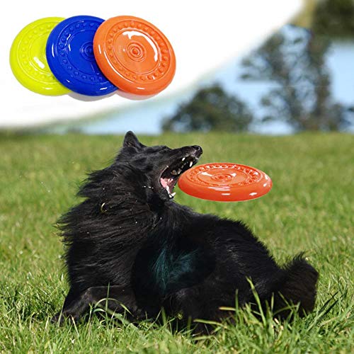 YLCWZD Perros Juguete Perro Juguetes para Mascotas Discos Voladores para Perros Grandes Trainning Puppy Toy Fetch De Goma Flying Disc Dog Feeder Toy Toy para Perros, Aleatorio, 15 Cm