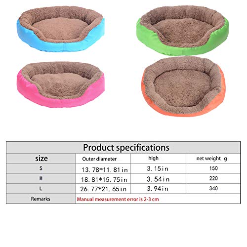 Yongkanghappy Cama para Gatos Cama Perro Grande Esponjoso Gato Cama Cojín del Perro Suave Cama del Perro Cueva de Gato Gatito Cama Perro sofá Cama Green,s