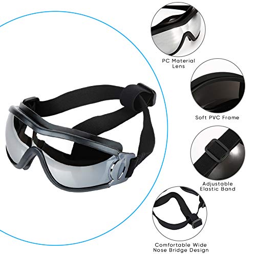 YOUTHINK Gafas de Sol para Perros, Decoraciones para Mascotas Perrito Gafas UV Protección para los Ojos, Gafas de Sol Impermeables Antivaho para Perros Medianos y Grandes con Longitud Ajustable