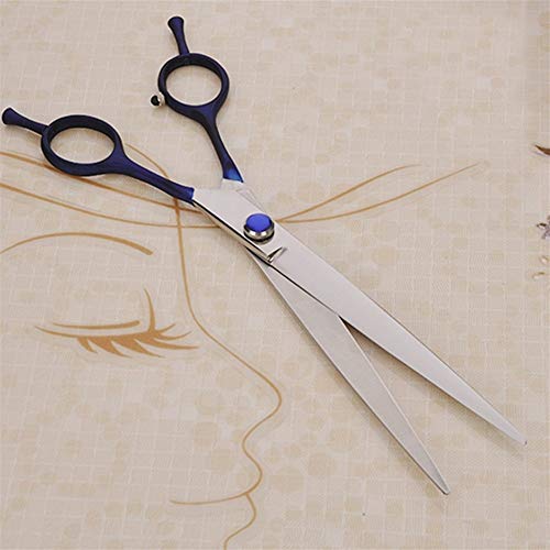 YUDING Pet Scissors 100% Japón 440c Azul Profesional del Animal doméstico Marca preparación del Perro Tijeras for Groomer 7,0 Pulgadas de Sharp Corte Tijeras Rectas (Color : Azul, Size : 7 Inch)