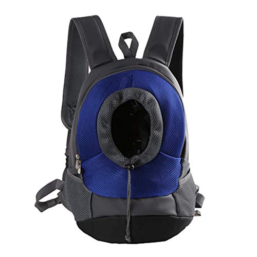 YuoungYuan Mochila para Perros Bolso para Perro Pet Mochila Viajes de Mascotas de Portador Pequeño Perro Cachorro Portador Portaperros para Perros medianos Blue,l