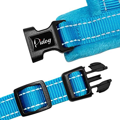 YXDZ Arnés para Perros Pitbull Arnés Reflectante para Perros Bull Arnés para Caminar Paseos para Perros Pug para Perros Pequeños Medianos Grandes Azul Negro XS Ml