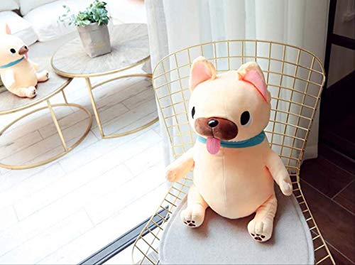 Yzhome Suave Bulldog Francés Peluche 45Cm, Algodón Relleno Lindo Perro Muñeca Almohadas Cojines Niños Niñas