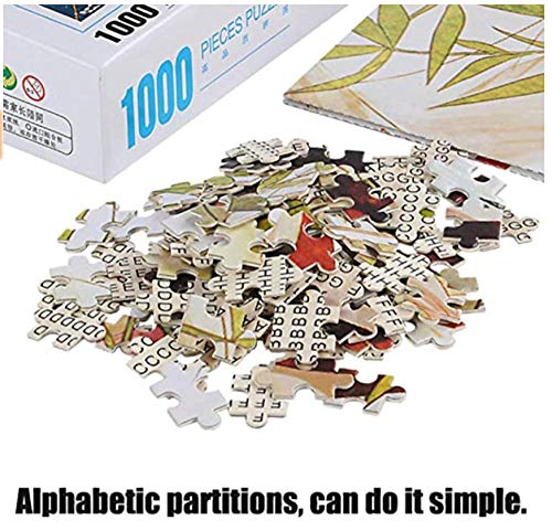 Yzqxiongtu Pintoresco Yorkshire Jigsaw Puzzle Toys 1000 Piezas, Juguetes creativos de Madera para Adultos, Juegos educativos para niños Regalos de cumpleaños