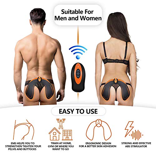 ZHENROG EMS Hips Electroestimulador Muscular,Gluteos Estimulador de Glúteos Herramientas Nalgas HipTrainer para la Cadera Mujer Inteligente Hip Instructor Modelling Firing Ayuda a Levantar la Cadera