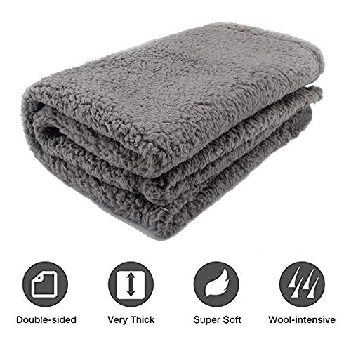 ZHER-LU Manta para mascotas Fluffy Plush Pad Flannel Mat Soft Warm, para gatos Perros Cachorro