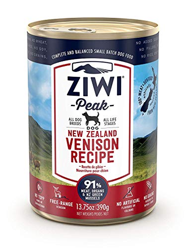 Ziwi Peak Alimento Húmedo para Perro, Sabor Venado - 12 latas de 390 gr