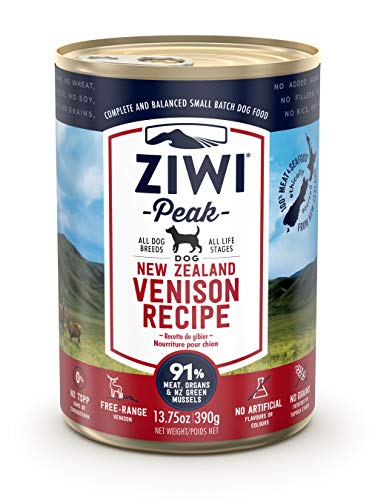 Ziwi Peak Alimento Húmedo para Perro, Sabor Venado - 12 latas de 390 gr