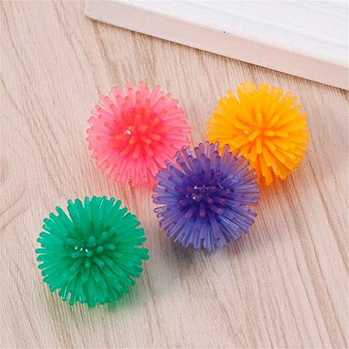 Zonster 5pcs Suave Durable del Ejercicio Los Juguetes del Gato Flotable Erizo De La Bola Juguetes para Mascotas Bola del Juguete Interactivo Gato del Animal DoméStico, Color Al Azar