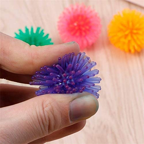 Zonster 5pcs Suave Durable del Ejercicio Los Juguetes del Gato Flotable Erizo De La Bola Juguetes para Mascotas Bola del Juguete Interactivo Gato del Animal DoméStico, Color Al Azar