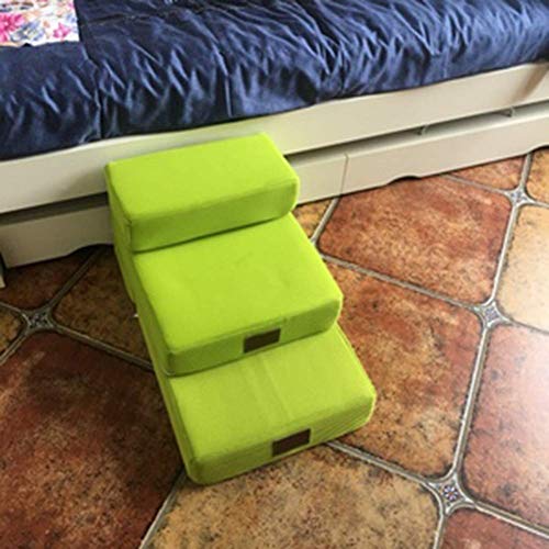 ZSYCWPT Escalera Plegable De 3 Pasos para Perros Y Mascotas Malla De Transpirable Alfombrilla para Perros Cama De Almohada Rampa De Escalones con Cubierta Extraíble Producto Plegable para Mascotas