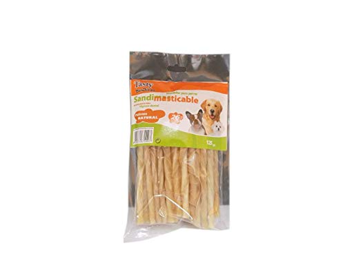 300 Snack Palitos Masticables Naturales para Perros Tasty SanDimas - 12 Bolsas x 25 uds (12 x 125 gr).