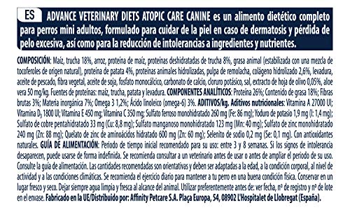 Advance Atopic Pienso para Perros Mini, 1.5 kg