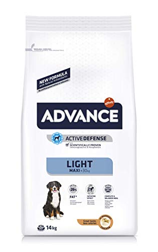 Advance Perro máximo Adult Light Pollo y arroz, 14 kg