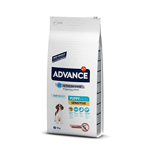 Advance Sensitive Puppy - Pienso para Cachorros con sensibilidades digestivas con salmón y arroz - 12 kg