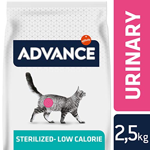 Advance Veterinary Diets Urinary Low Calorie - Pienso para Gatos, 2.5 kg