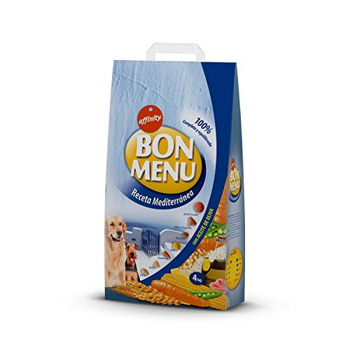 affinity Bon Menu - Receta Mediterránea - Alimento Completo para Perros Adultos - 4 Kg