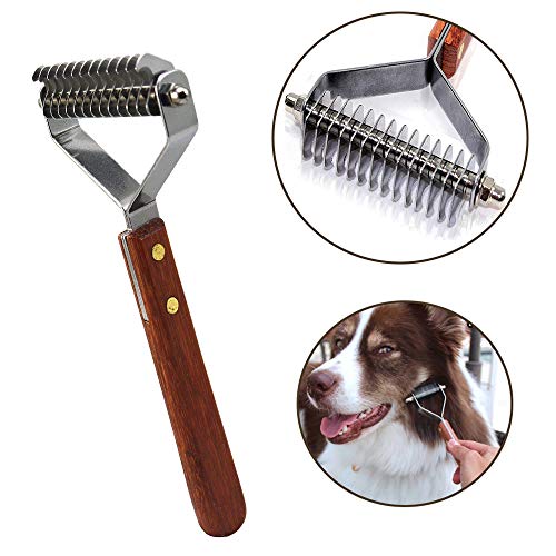 AIDIYA Profesional Pet Dematting Peine Grooming Stripping Herramienta para Perros y Gatos (7.2cm)