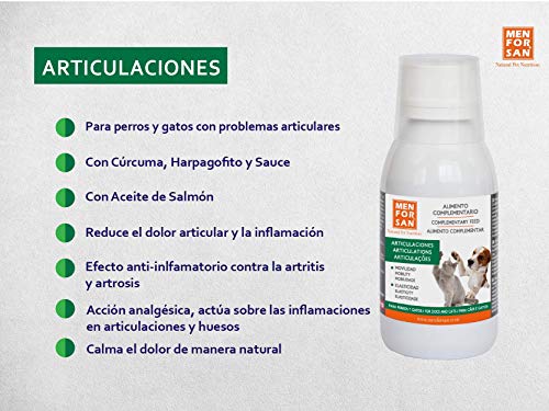 Alimento complementario líquido para perros y gatos para articulaciones | Suplemento que mejora problemas e infecciones articulares|ingredientes naturales|Calma el dolor y reduce la inflamación 120ml