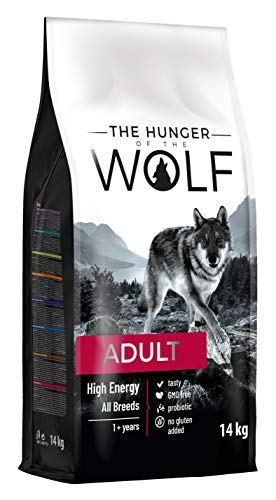 Alimento seco para perros adultos, altas dosis de energía y calorías, para todas las razas, perros de trabajo, 14 kg