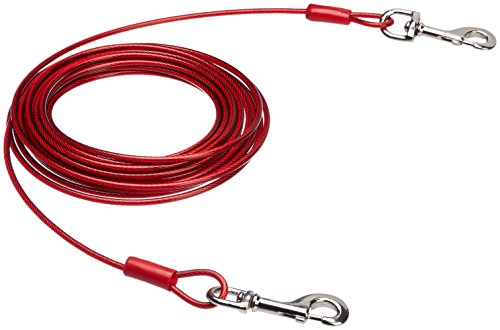 AmazonBasics - Cable para atar perros, hasta 57 kg, 9,14 m