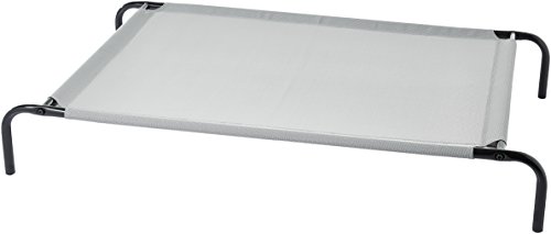 AmazonBasics - Cama para mascotas anticalor elevada, L, Gris