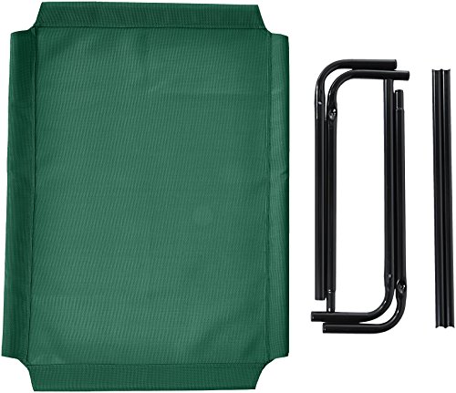 AmazonBasics - Cama para mascotas anticalor elevada, M, Verde