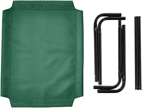 AmazonBasics - Cama para mascotas anticalor elevada, S, Verde