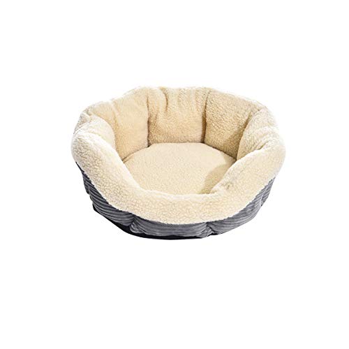 AmazonBasics - Cama para mascotas redonda y cálida, 45,7 cm