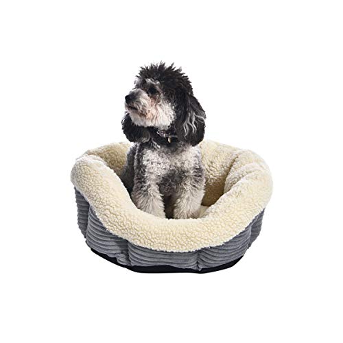 AmazonBasics - Cama para mascotas redonda y cálida, 45,7 cm