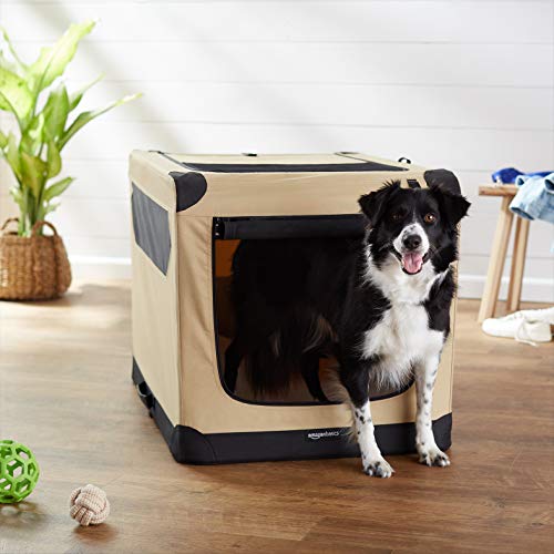 AmazonBasics - Transportín para perros, blando, plegable, 106 cm