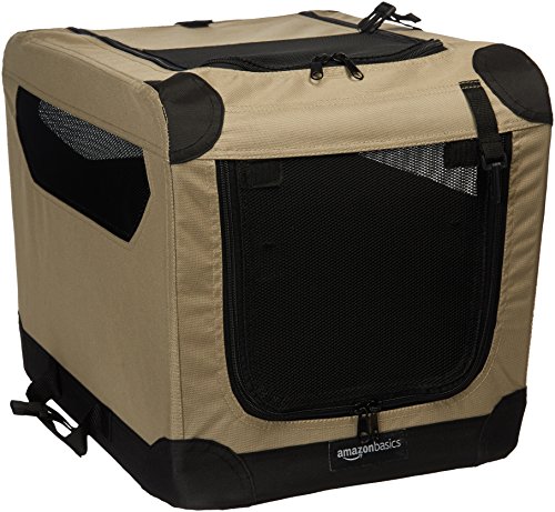 AmazonBasics - Transportín para perros, blando, plegable, 53 cm