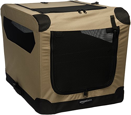 AmazonBasics - Transportín para perros, blando, plegable, 66 cm