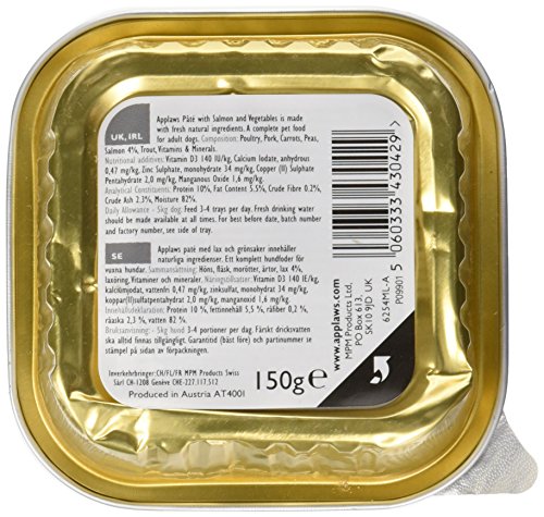 Applaws Dog Salmón Verduras Paté 150 gr