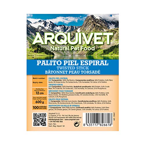 Arquivet Palito Piel Espiral 8 mm (100 Unidades), 8435117826618