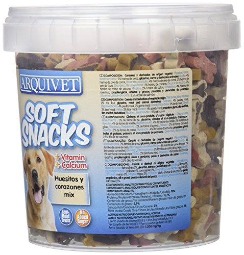 Arquivet Soft Snacks huesitos y Corazones Mix 800 grs - 855 gr