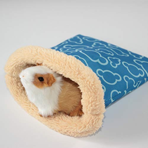 Balacoo Saco de Dormir de hámster de Felpa cálida pequeña Mascota Saco de Dormir Jaula Cama Nido para hámster Conejillo de Indias Chinchillas de Rata Erizo (Color Aleatorio, s)