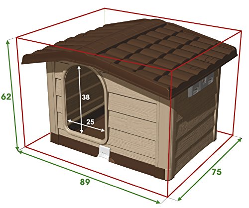 Bama Caseta para Perro, Estilo bungaló