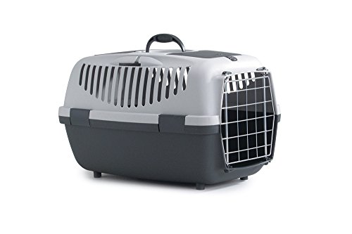 Beeztees Gulliver 1 Caja de Transporte para Perro de 5 – 6 kg Gris