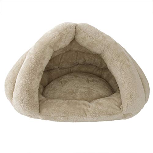 Beskie - Cama Cueva para Mascotas, para Gatos pequeños, medianos, Perros, Mascotas, Saco de Dormir, Forro Polar Grueso, cálido, para Perro, para Gatos, Cachorros