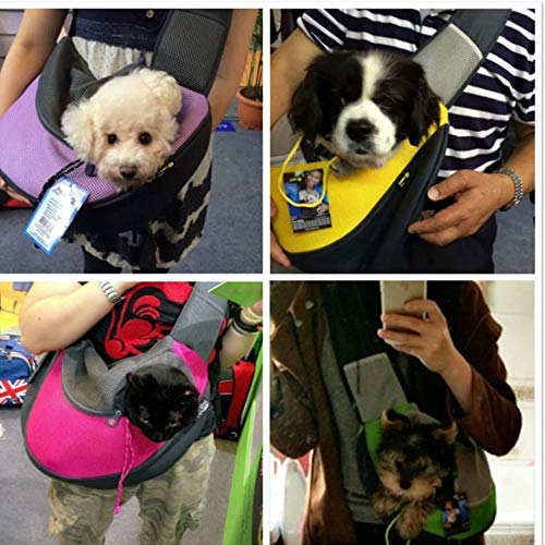 BIGWING Style- Bolso Bandolera para Llevar Perrito Gatito Mascota Portable Todo en Uno, Rosal L