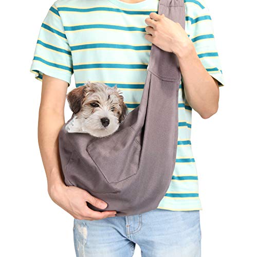 Bolso porta mascotas sling, mascotas propias Nolso porta mascotas sling seguro, Cómodo, reversible, ajustable, apto Mascotas pequeñas y medianas, perfecto para actividades al aire libre